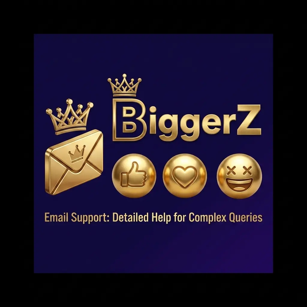BiggerZ Casino email support for complex queries, KYC verification, disputes, and account issues with 24-48 hour response time