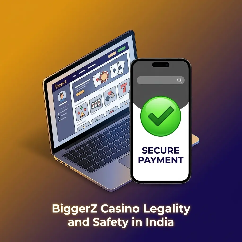 BiggerZ Casino legal and safe online gambling platform for Indian players with SSL encryption and responsible gaming tools