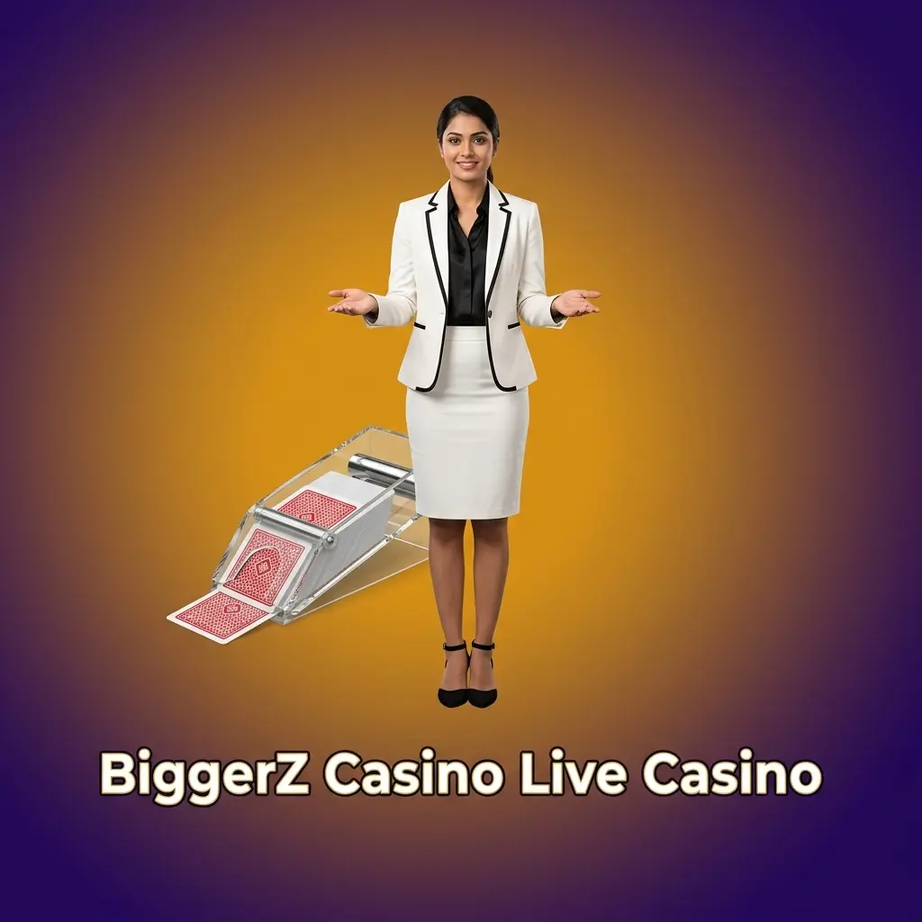 BiggerZ Casino live casino games including Andar Bahar, Teen Patti, and Lightning Roulette with real dealers