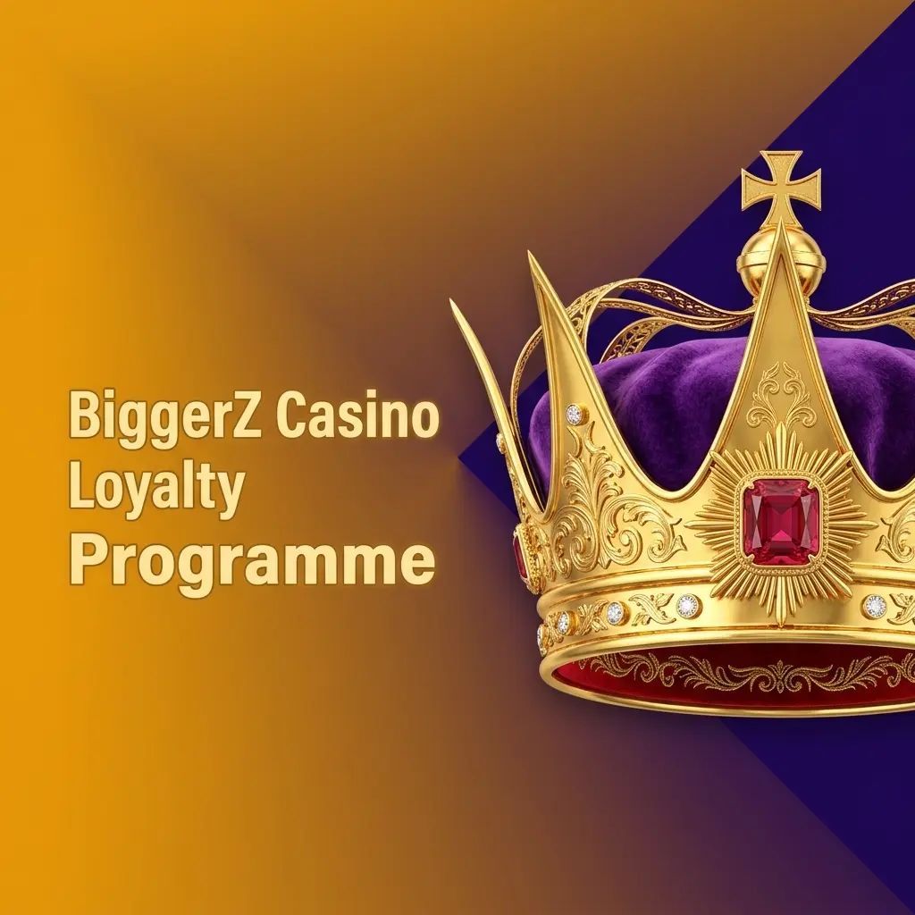 BiggerZ Casino loyalty programme tiers from Bronze to Diamond with cashback rates, rewards, and points requirements