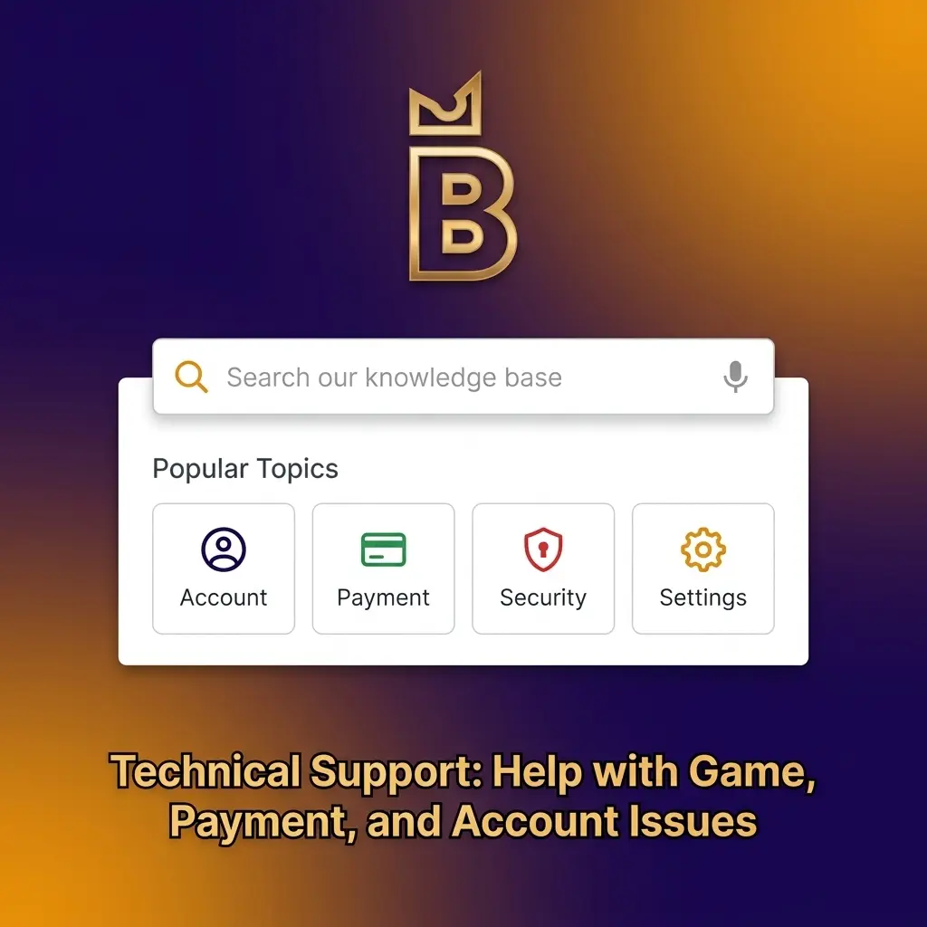 BiggerZ Casino technical support helping with game errors, payment failures, login issues, and account problems via live chat or email
