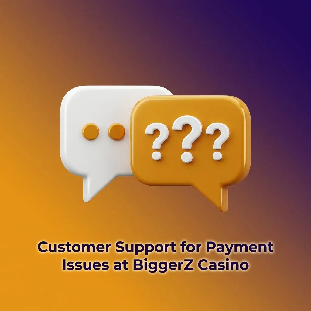 BiggerZ Casino customer support channels for payment issues including live chat, email, help centre, and messaging apps