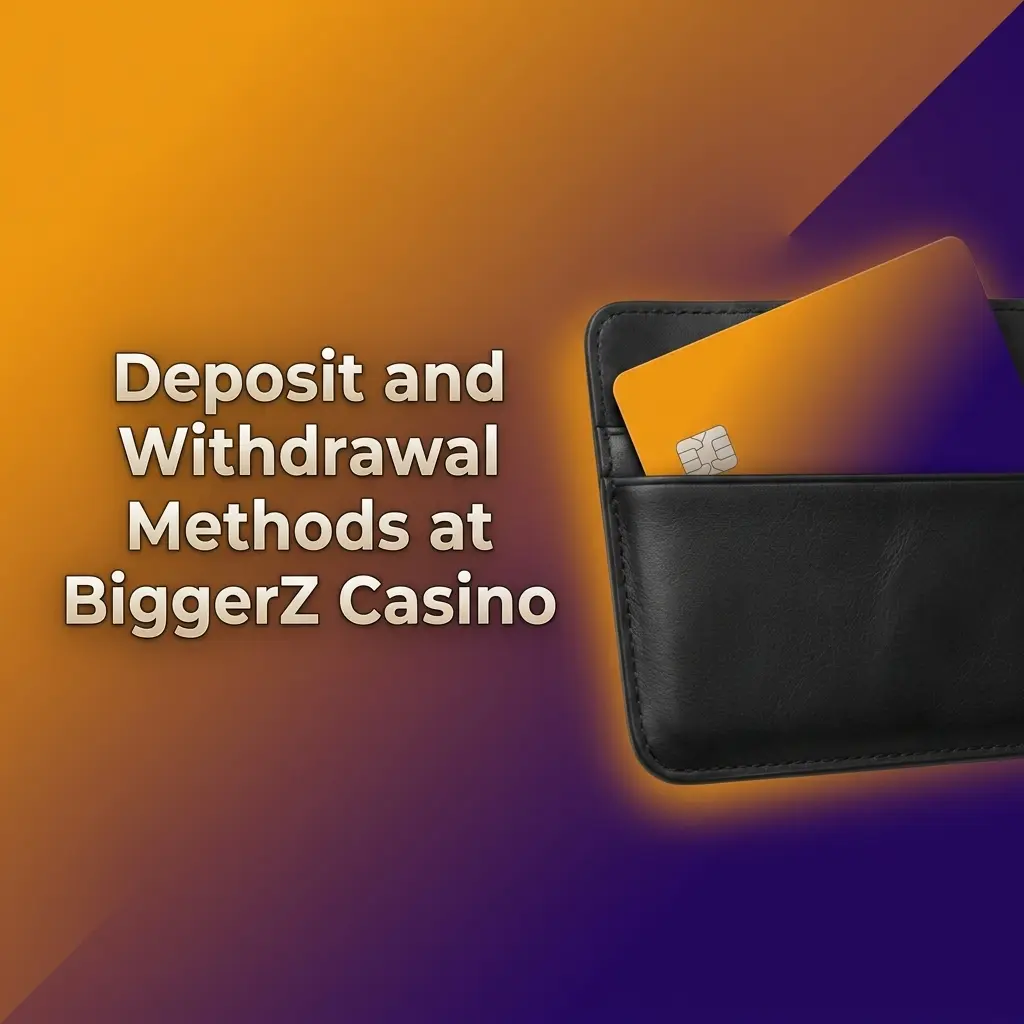 BiggerZ Casino deposit and withdrawal methods including UPI, Skrill, Bitcoin, and Neteller for Indian players