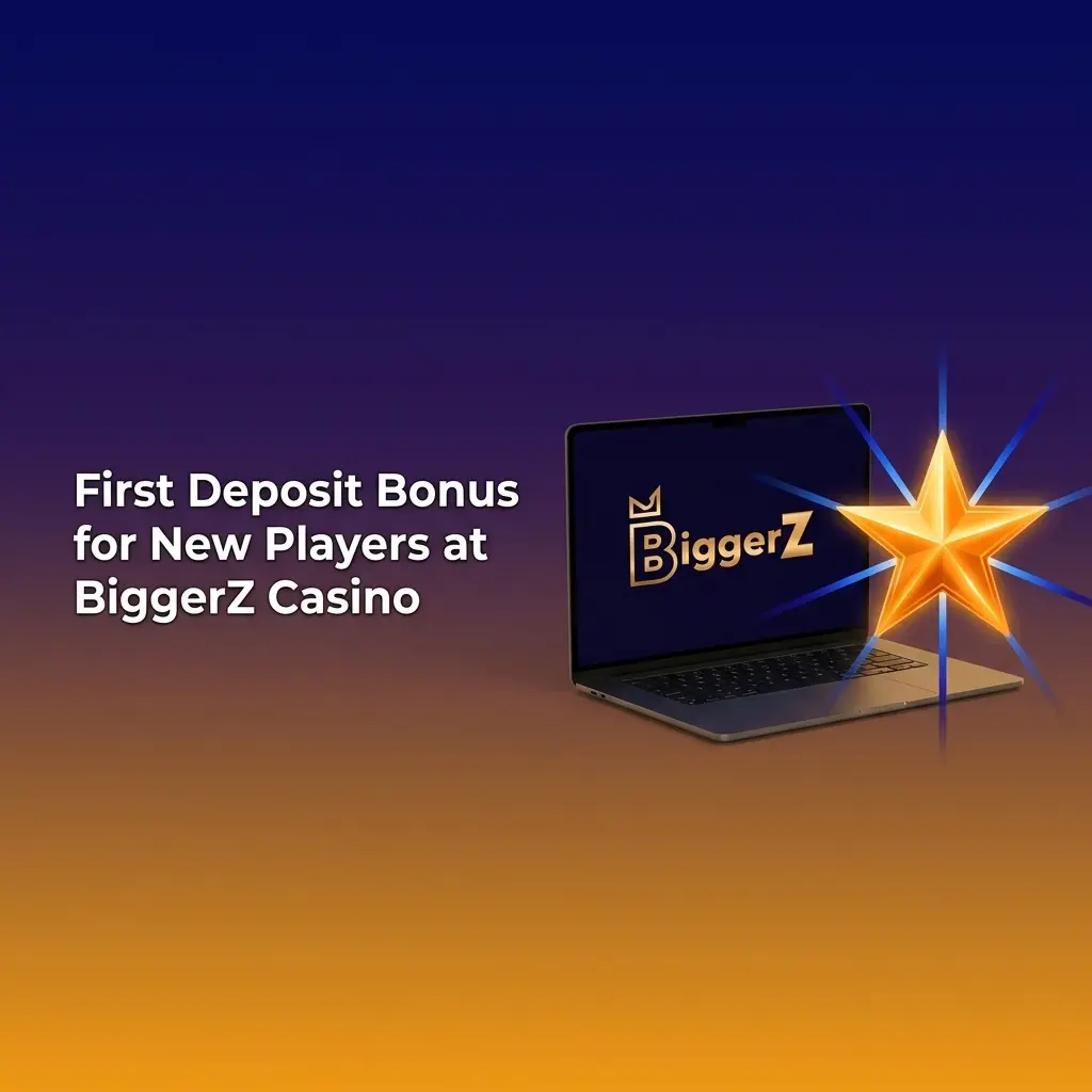 BiggerZ Casino first deposit bonus offering 50% up to USD 1,500 plus 100 Free Spins for new players in India