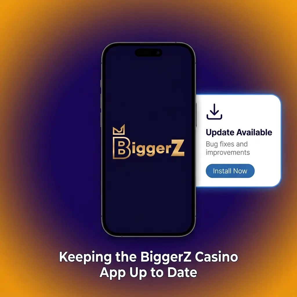 BiggerZ Casino PWA automatically updates on mobile browser visit with no manual installs or app store needed