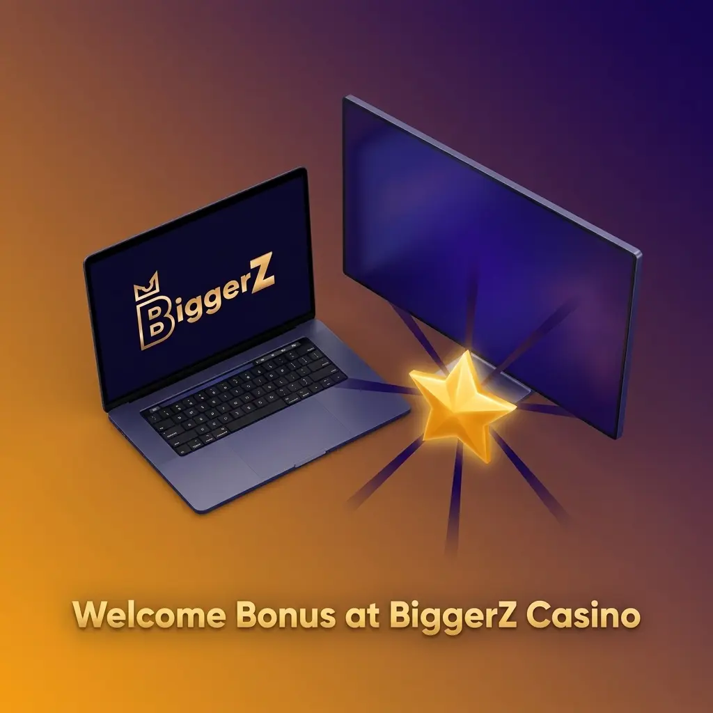 BiggerZ Casino welcome bonus offering 50% up to 1500 USD plus 100 Free Spins for new players in India