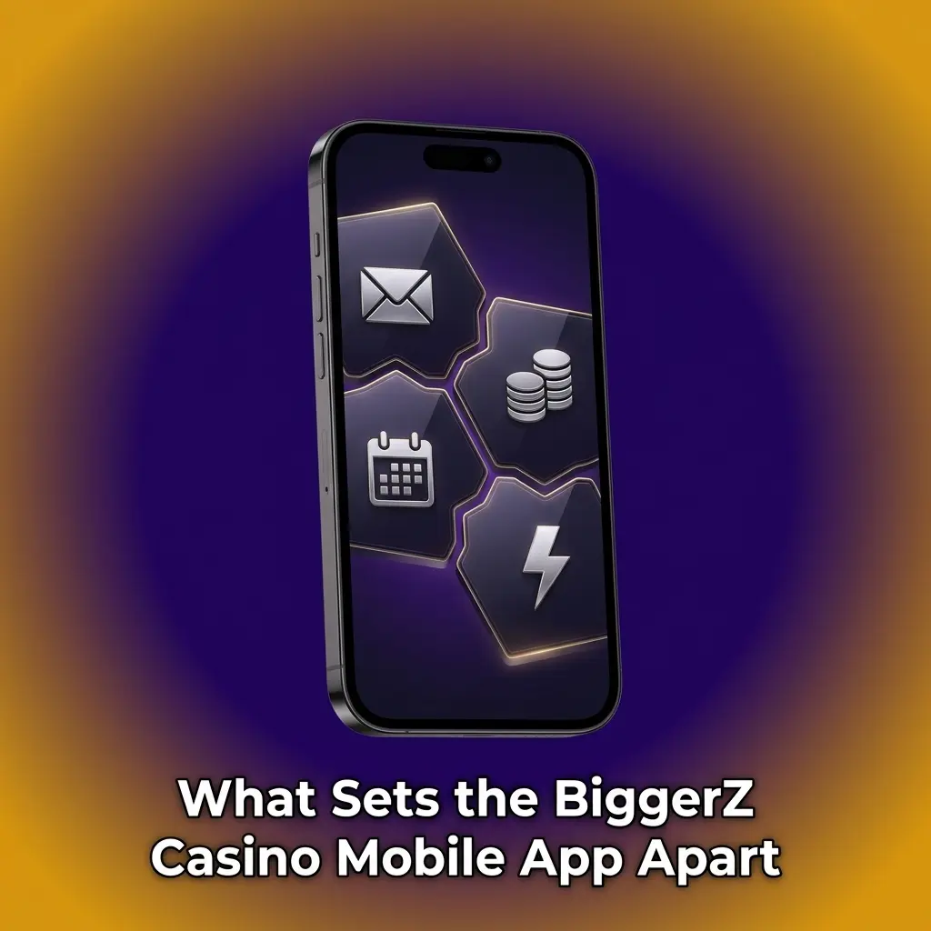BiggerZ Casino mobile app features for Indian players including UPI payments, INR support, and biometric login options