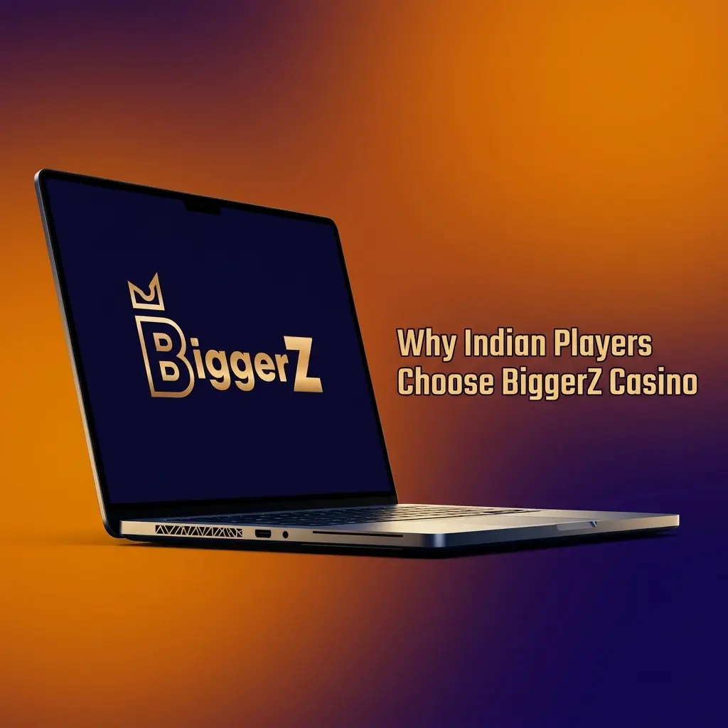 BiggerZ Casino platform for Indian players featuring sports betting, casino games, UPI payments, and mobile app on Android and iOS